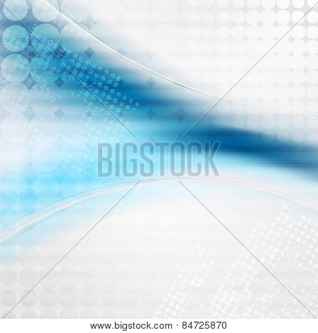 Blue abstract technology background. Vector design
