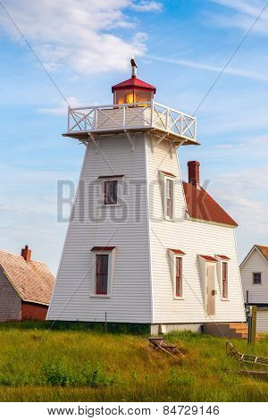 Lighthouse in the village of North Rustico, Prince Edward Island.