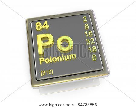 Polonium. Chemical element. 3d