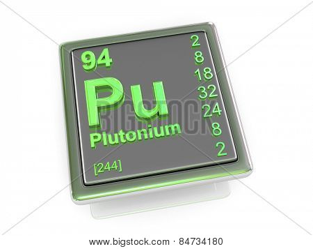 Plutonium. Chemical element. 3d