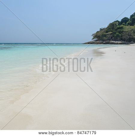 Stunning View Of White Sand Beach Of Tachai Island, Thailand