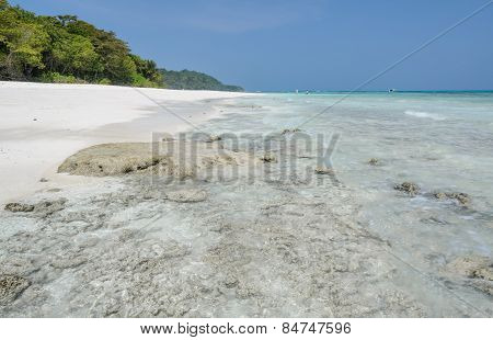 Stunning View Of White Sand Beach Of Tachai Island, Thailand