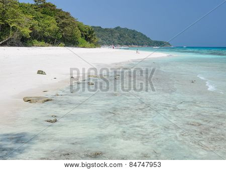 Stunning View Of White Sand Beach Of Tachai Island, Thailand