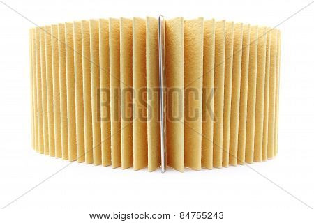 Fuel filter for engine car indetail isolate on white