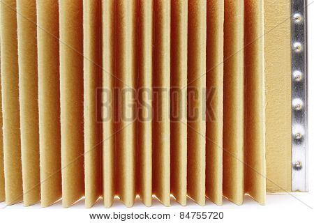 Fuel filter for engine car indetail isolate on white