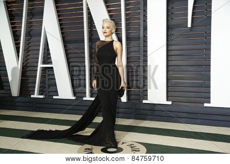 LOS ANGELES - FEB 22:  Rita Ora at the Vanity Fair Oscar Party 2015 at the Wallis Annenberg Center for the Performing Arts on February 22, 2015 in Beverly Hills, CA