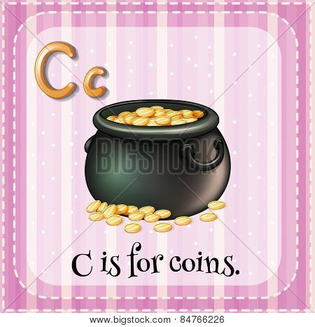 Alphabet C is for coins
