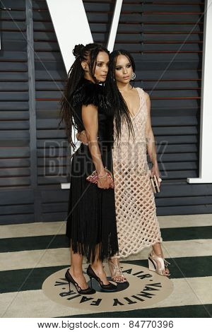 LOS ANGELES - FEB 22:  Lisa Bonet, Zoe Kravitz at the Vanity Fair Oscar Party 2015 at the Wallis Annenberg Center for the Performing Arts on February 22, 2015 in Beverly Hills, CA