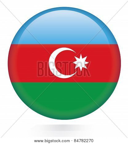Azerbaijan flag button