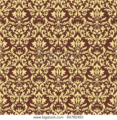 damask seamless pattern background. Elegant luxury texture for wallpapers, backgrounds and page fill