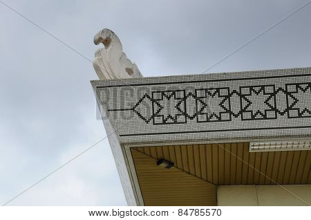 Roof detail of Al Azim Mosque in Malacca, Malaysia