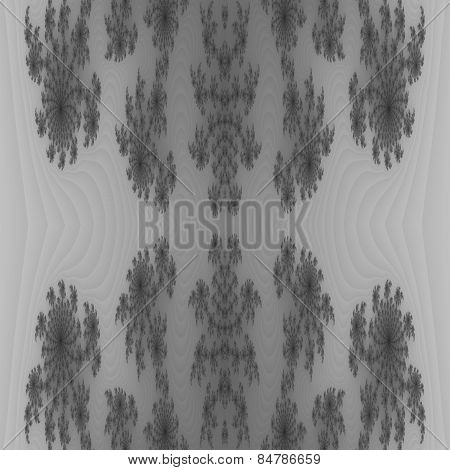 Abstract seamless fractal black white background