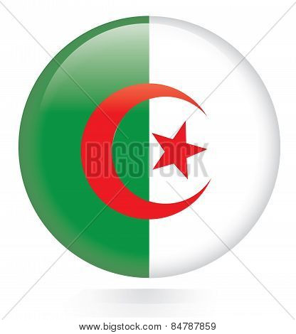 Algeria flag button