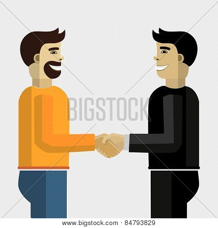 Business handshake.