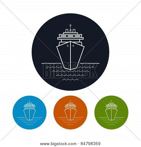 Icon cruise ship or carrier