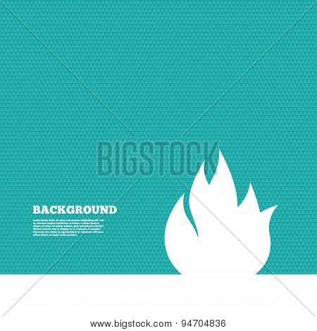 Fire flame sign icon. Fire symbol.