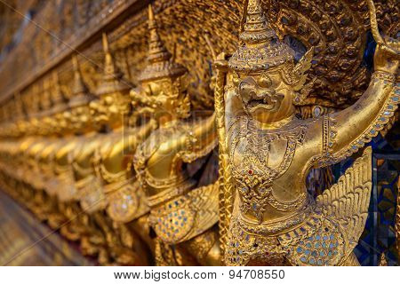 Karuda at Wat Phra Kaew - the Temple of Emerald Buddha in Bangkok Thailand