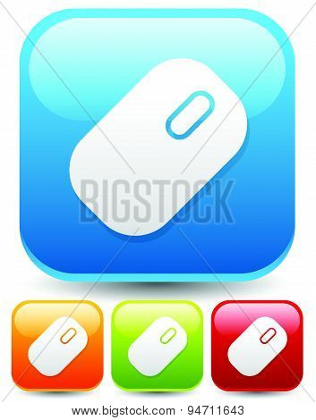 Icons, Buttons With Mouse Symbol. Technology, Computing, Computer, Hardware Concepts. Set Of Mouse I