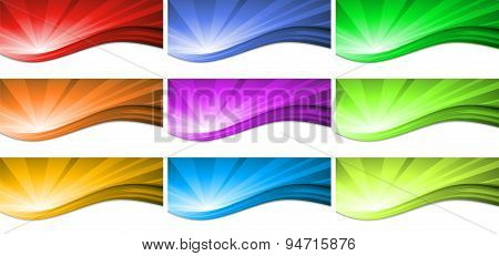 Abstract wavy background Vector design