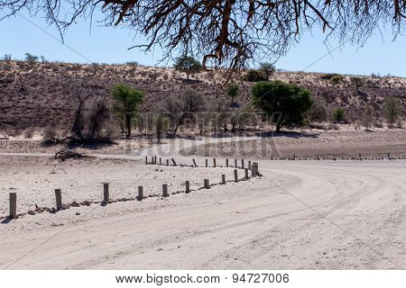 Road In Kgalagadi Transfontier Park
