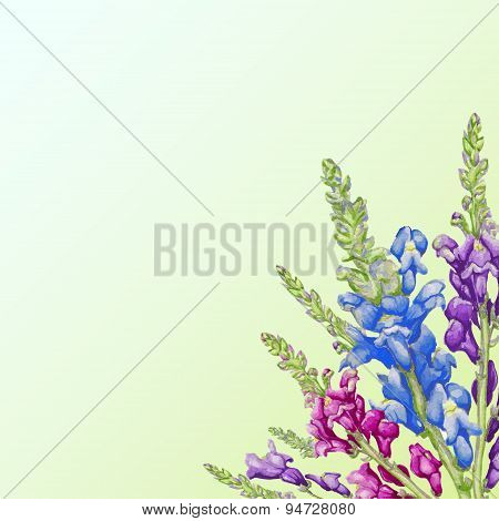watercolor flowers background