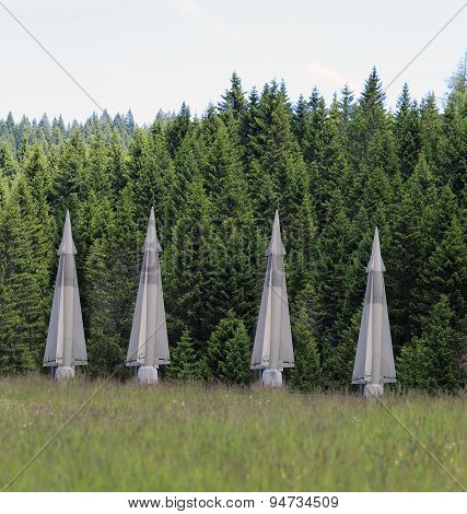 Four Military Missiles Hidden In Forests Ready To Be Launched