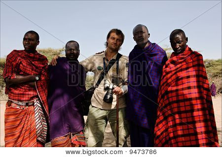 Masai s fotografem.