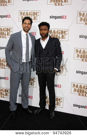 LOS ANGELES - JUN 25:  Adam Rodriguez, Donald Glover at the 