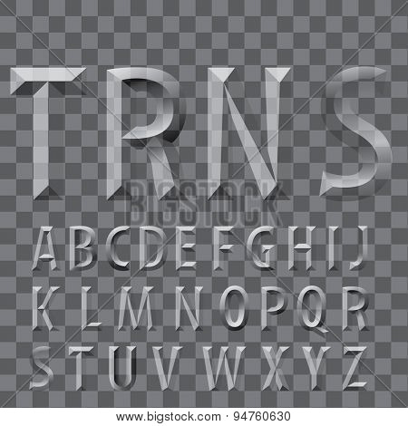 vector transparent emboss letters, easy to put your text on different background or photo