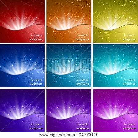 Abstract wavy background Vector design