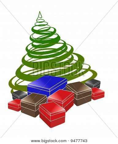 Árbol y regalo