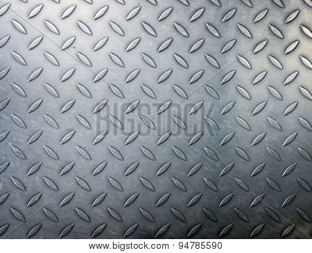 Pattern diamond metal plate background