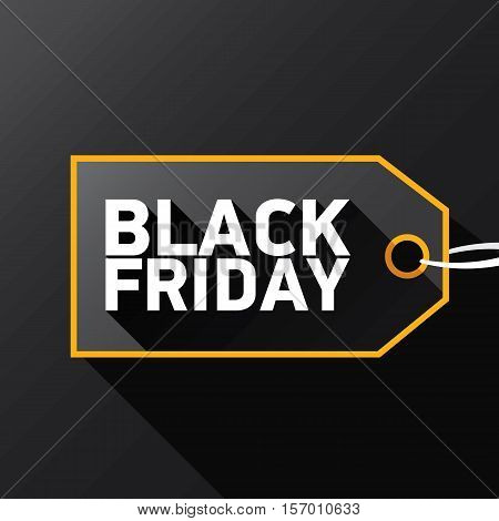 vector Black Friday sales tag or label . Black Friday sale poster or background
