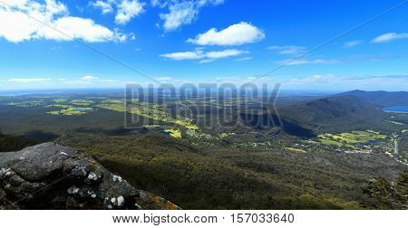 Beautiful view at Baroka look out near Halls Gap in Grampians National Park