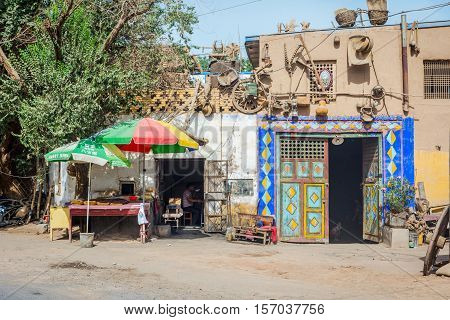 Decorated Local Bakery In Turpan, China