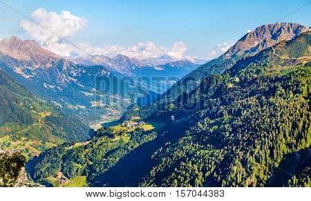 View of Airolo village from the Gotthard Pass - Switzerland