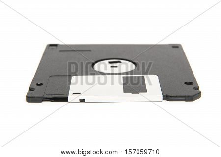 One Black And Silver Floppy Disk