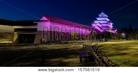 Light up at Tsuruga Castle (Aizu castle)