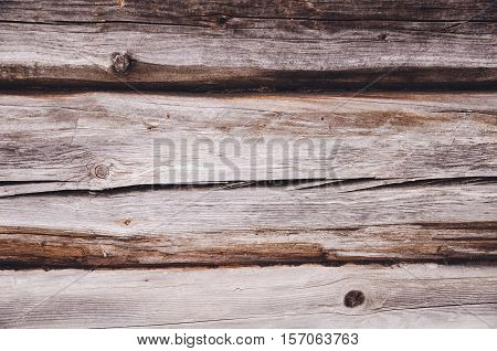The old wooden log texture with natural patterns