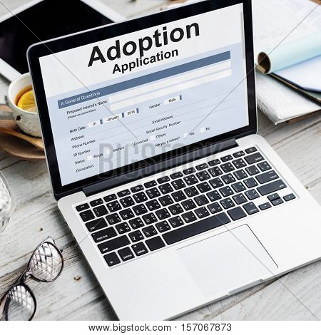 Adoption Application Family Guardianship Support Concept