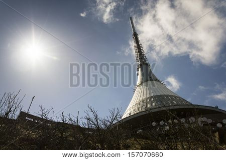 Telecommunication Transmitters Tower On Jested, Liberec, Czech Republic