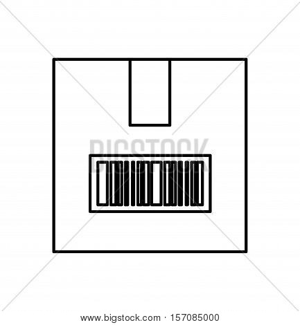 box carton container isolated icon vector illustration design