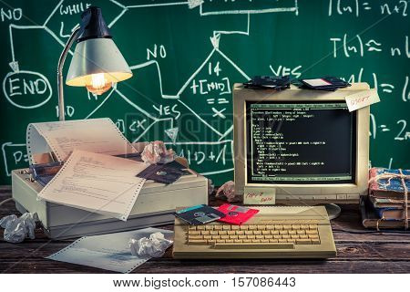 Work On Algorithm In The Vintage Computer Lab