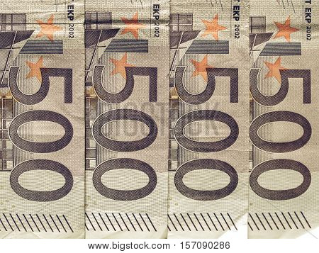 Vintage Euro Note