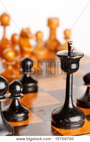 hölzernes Schach