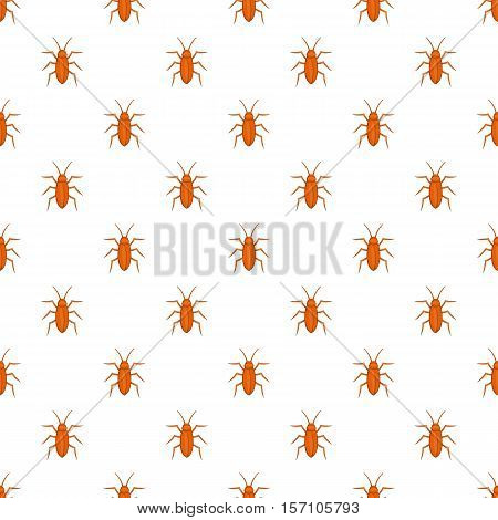 Cockroach pattern. Cartoon illustration of cockroach vector pattern for web