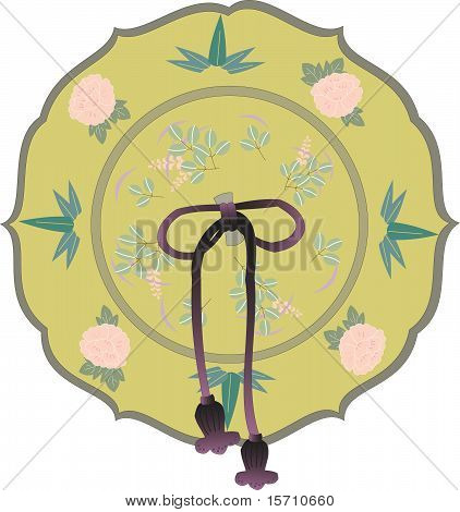 Placa decorativa japonês
