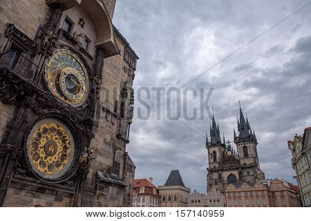 the old Town of Prague Czech Republic