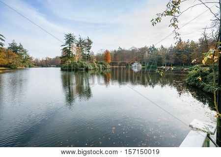 This photo was made in the palatial Park near Apeldoorn in the Netherlands. This is a architectural tea house-which was used by three generations of queens. Netherlands