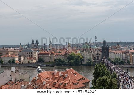 the old Town of Prague Czech Republic